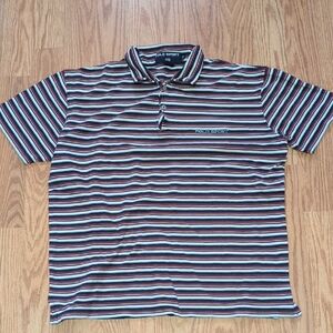 Polo by Ralph Lauren Men's Polo Shirt - Red, Blue, White Stripes